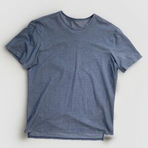 Mens Lululemon Commission Short Sleeve T Shirt / Size Large / River Blue